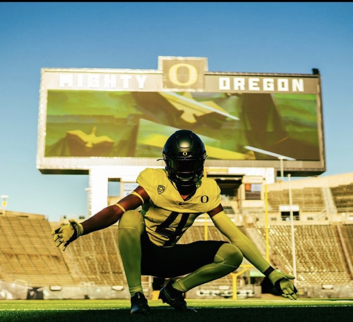 Anderson on his Oregon official visit.